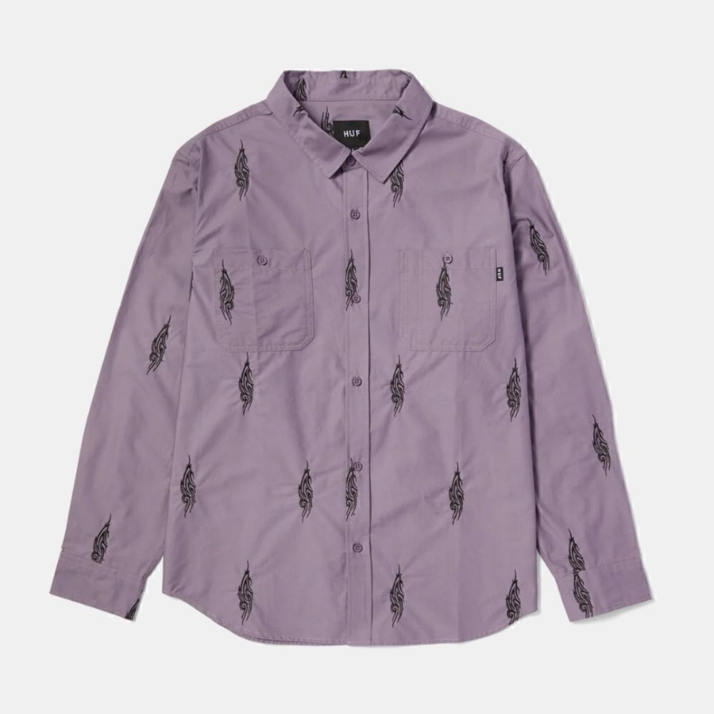 HUF Larkin Embroidered Shirt (Like New)
